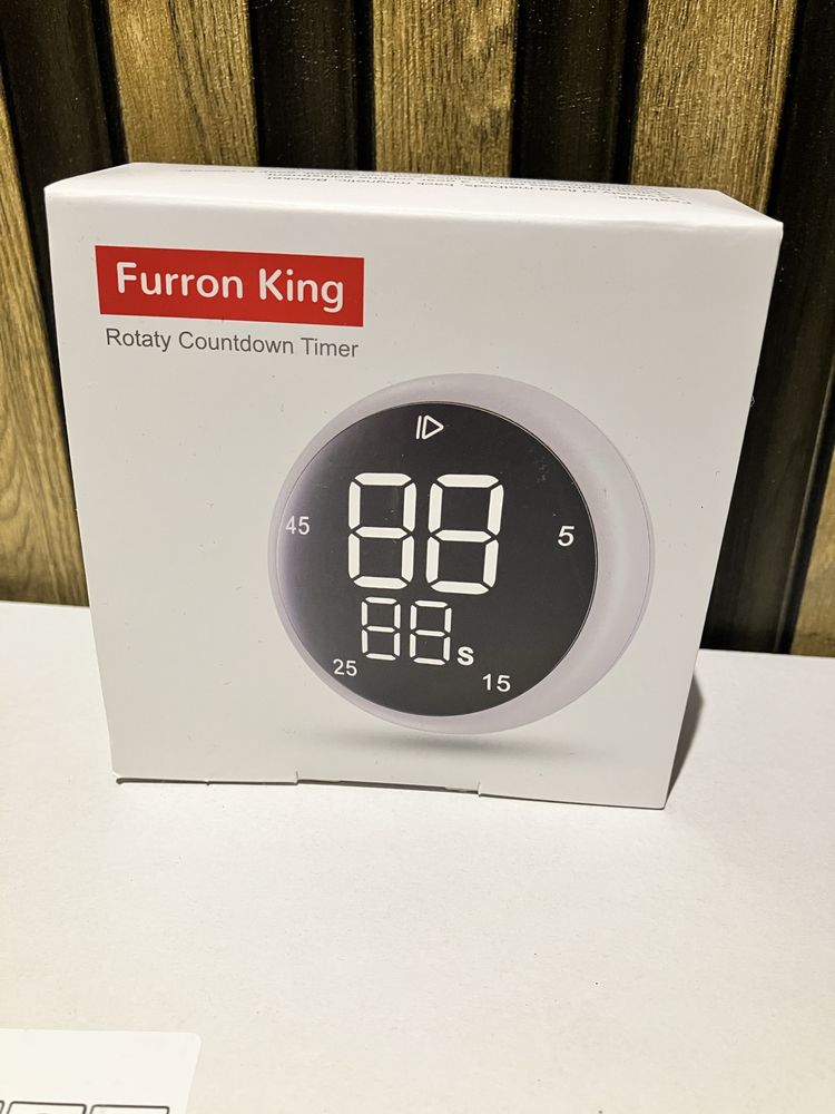 Elektroniczny timer kuchenny Furron King LED obrotowy