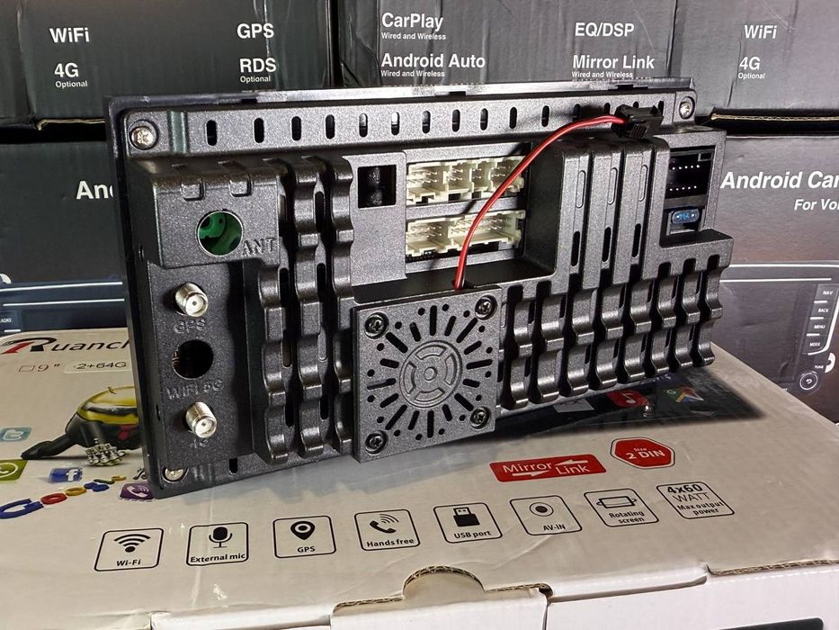 Магнитола 7" 4/64гб 8 Ядер с 4g с Carplay Android Auto Сим-карта