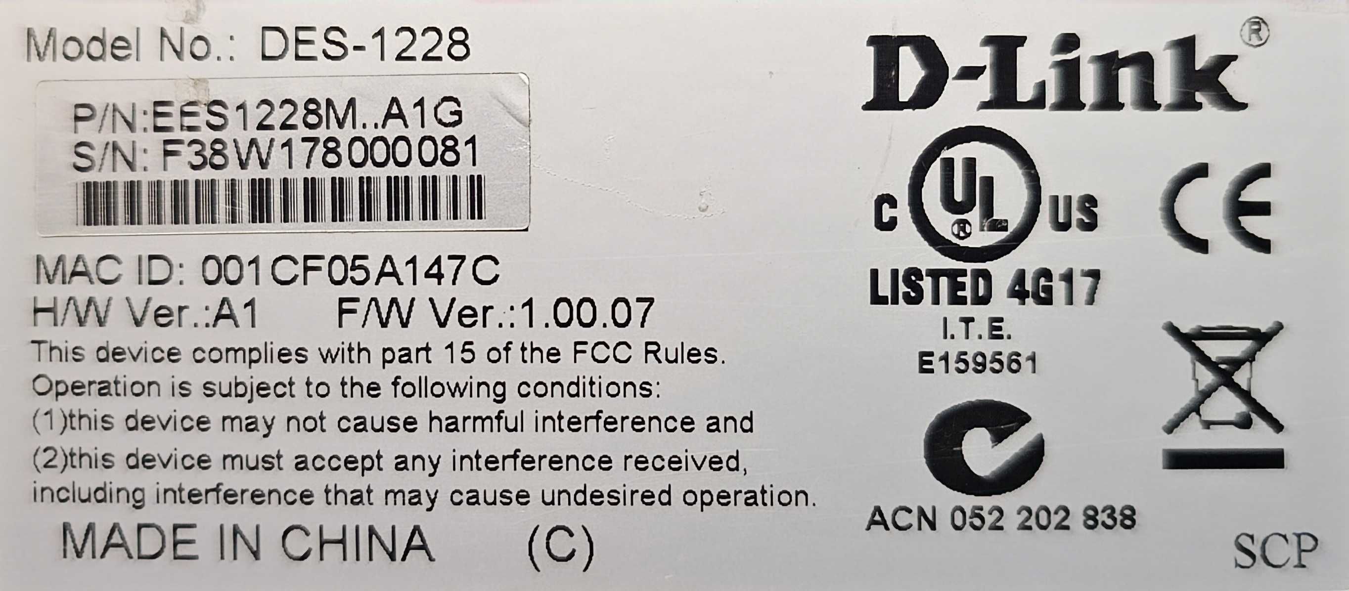 D-Link DES-1228 Switch zarządzany 24 porty