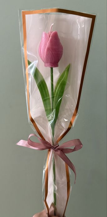 Tulipany świeca sojowa