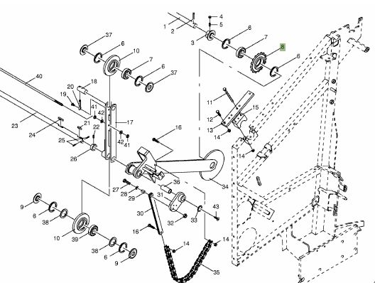 Koło Z=15 Krone Napędowe zębate prasa KR10-16 Vario Round Combi Pack