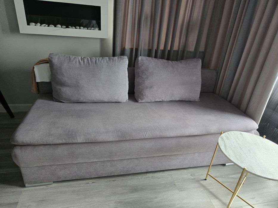 Sofa trzyosobowa szara