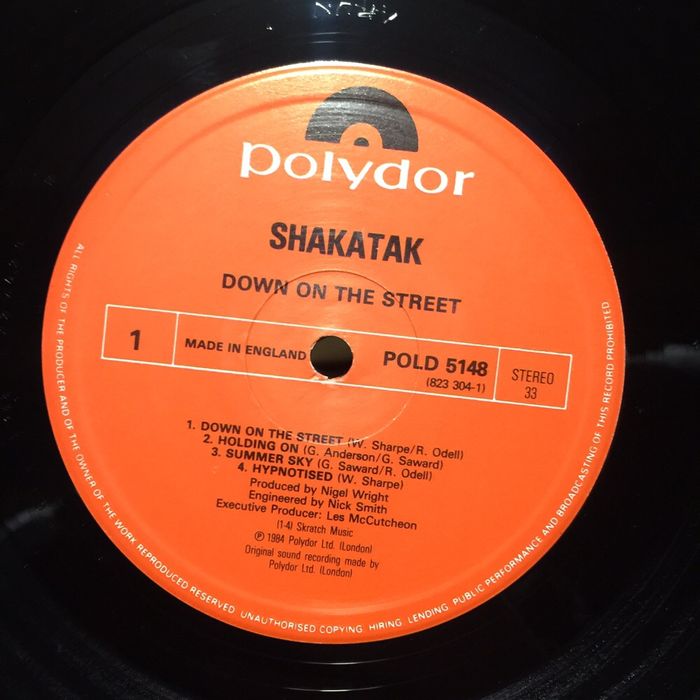 Vinil: Shakatak - down on the street 1984