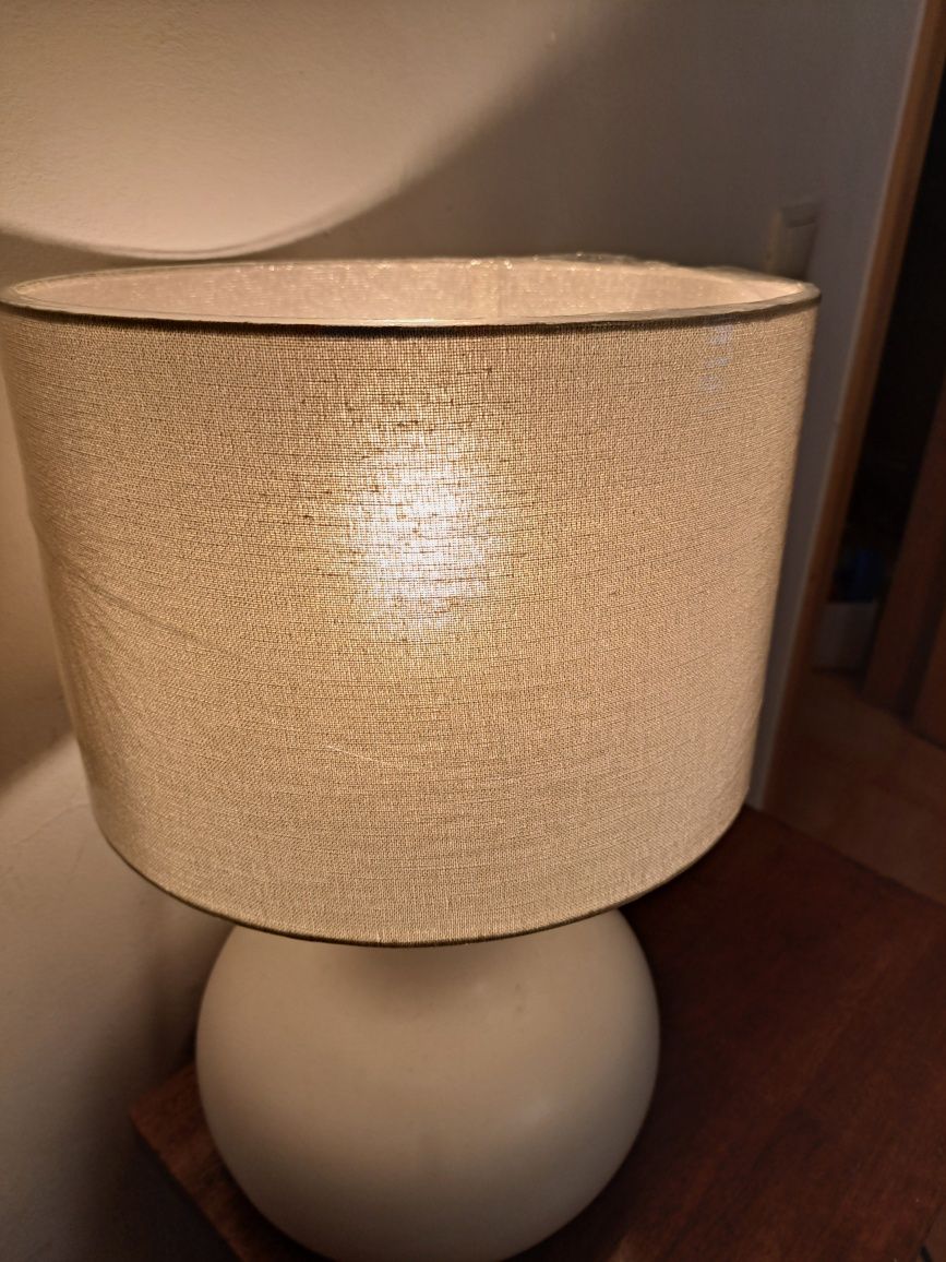 Abajur prateado 30 cm