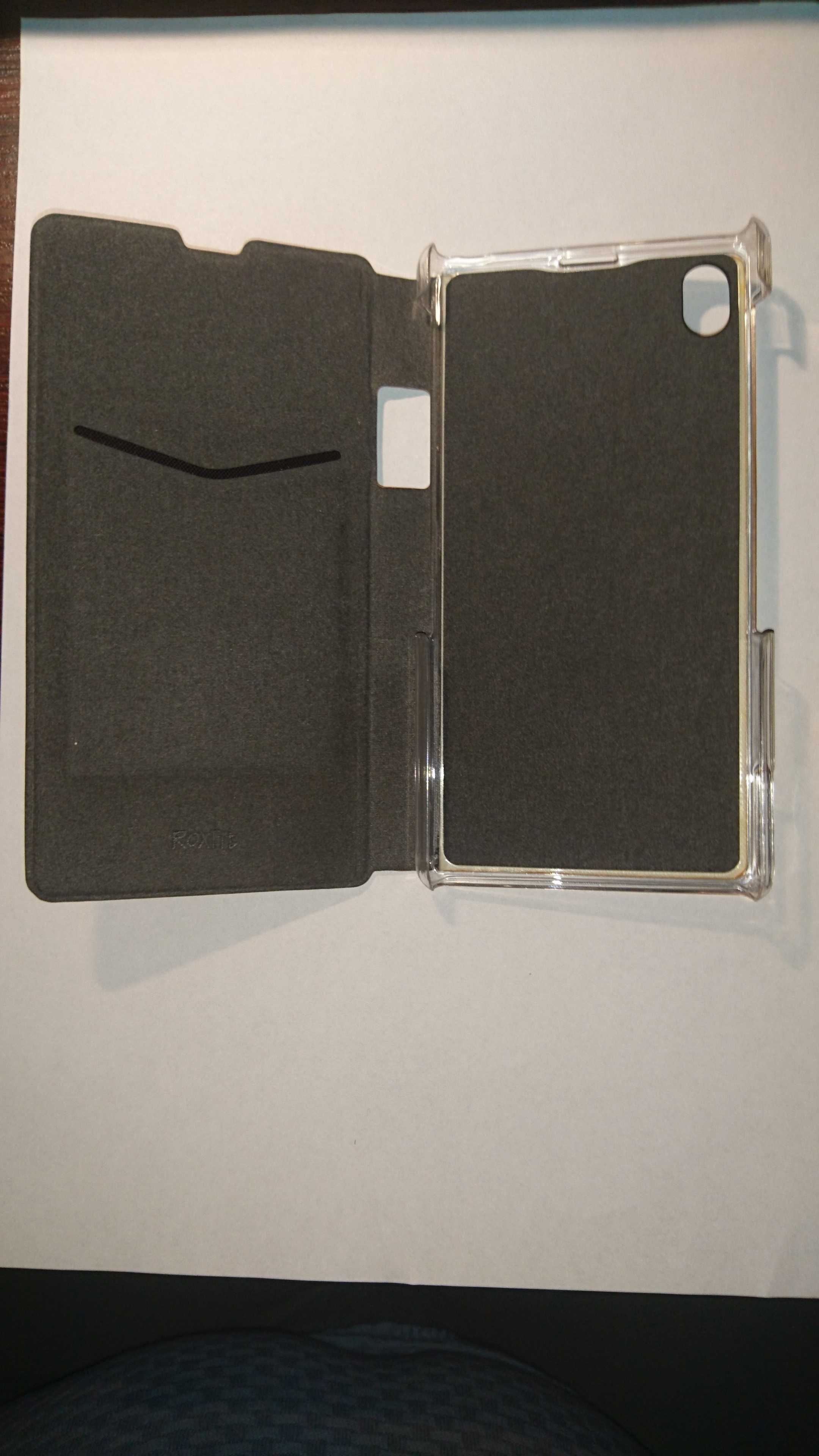 Etui z klapką do Sony Xperia Z1, nowe, kolor beżowy (piasek pustyni)