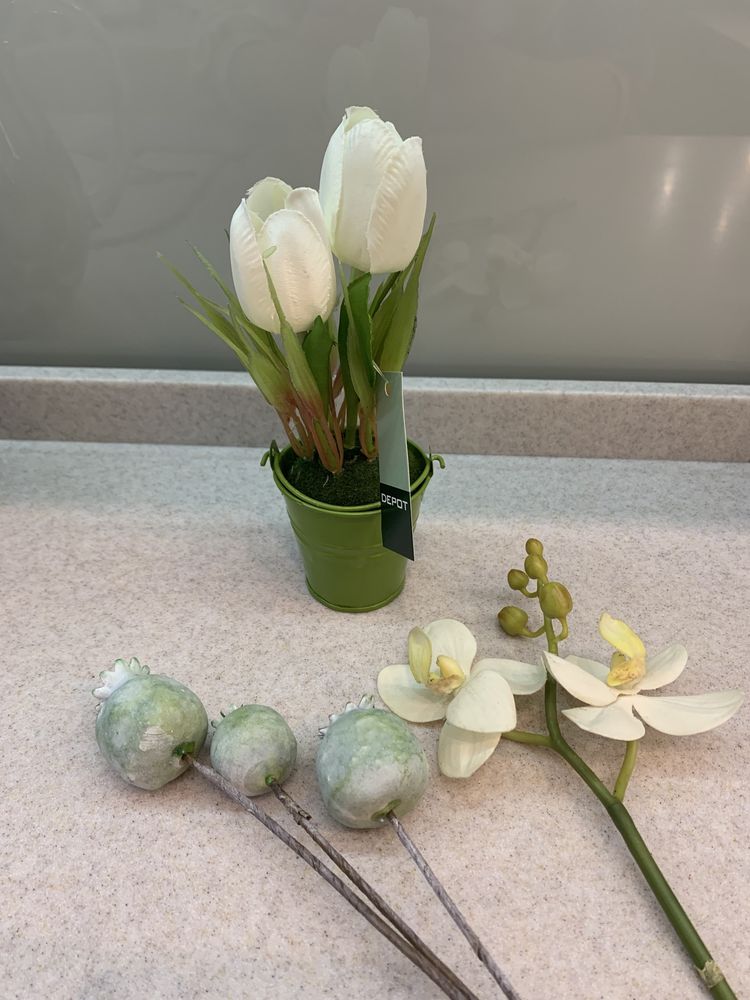 Depot искусственные цветы, тюльпаны