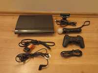 Playstation 3 + pad + kontroler Move + kamera PSMove