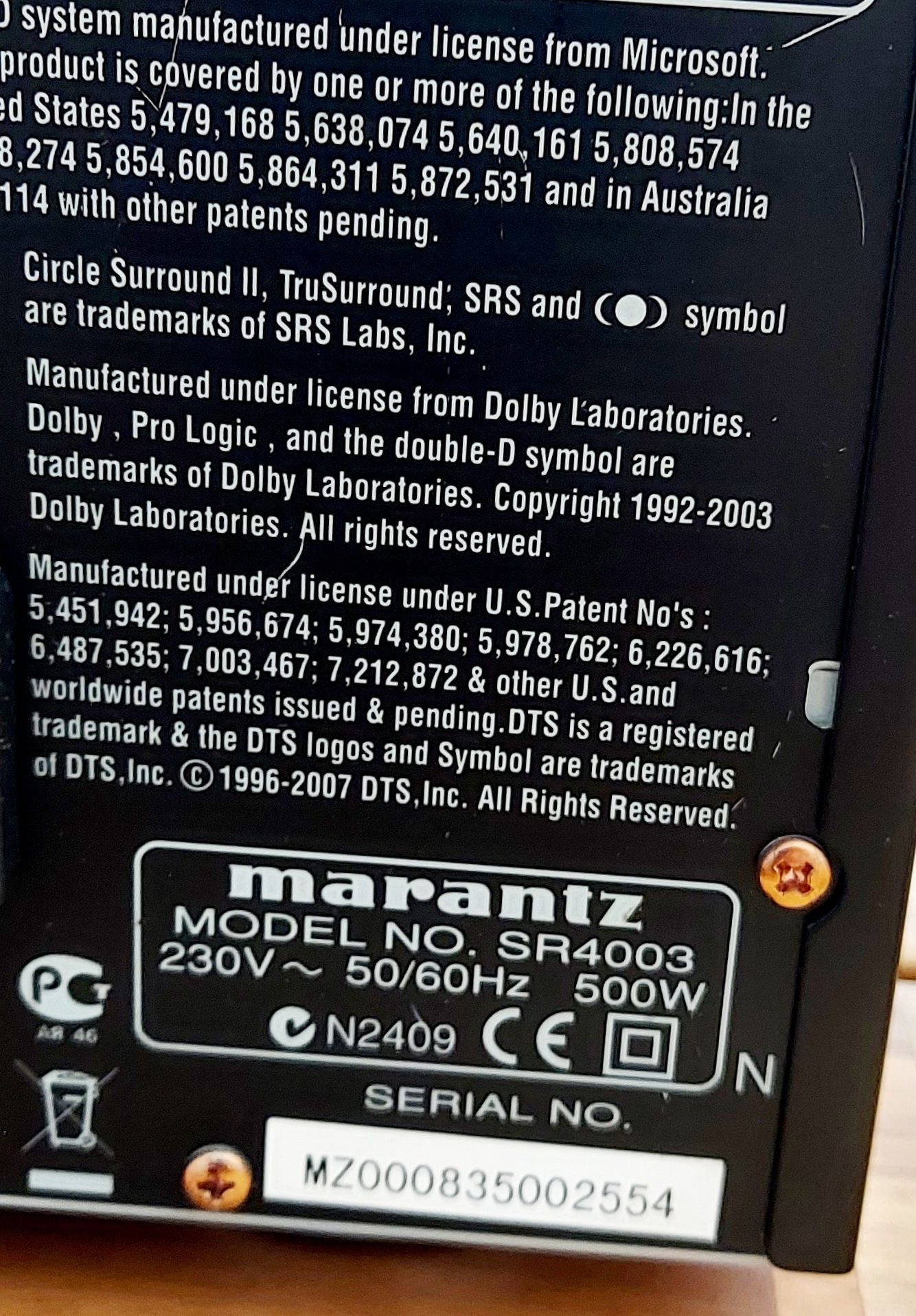 Amplituner AV Marantz SR4003 7.1