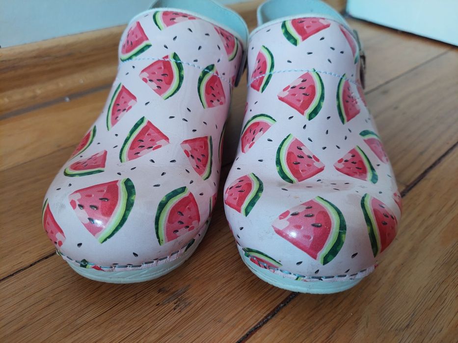 Sanita Damskie buty typu Construction arbuzy watermelon r.37 chodaki d