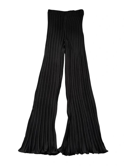 czarne materiałowe spodnie straight leg