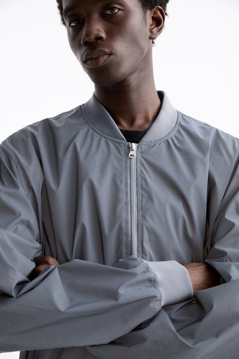 52(XL)мужская светло серая куртка,ветровка,бомбер,бомбер, light grey