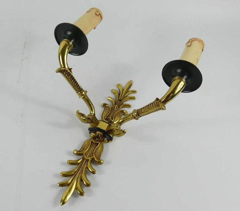 Kinkiet 1 szt. mosiądz obraz lustro EMPIRE