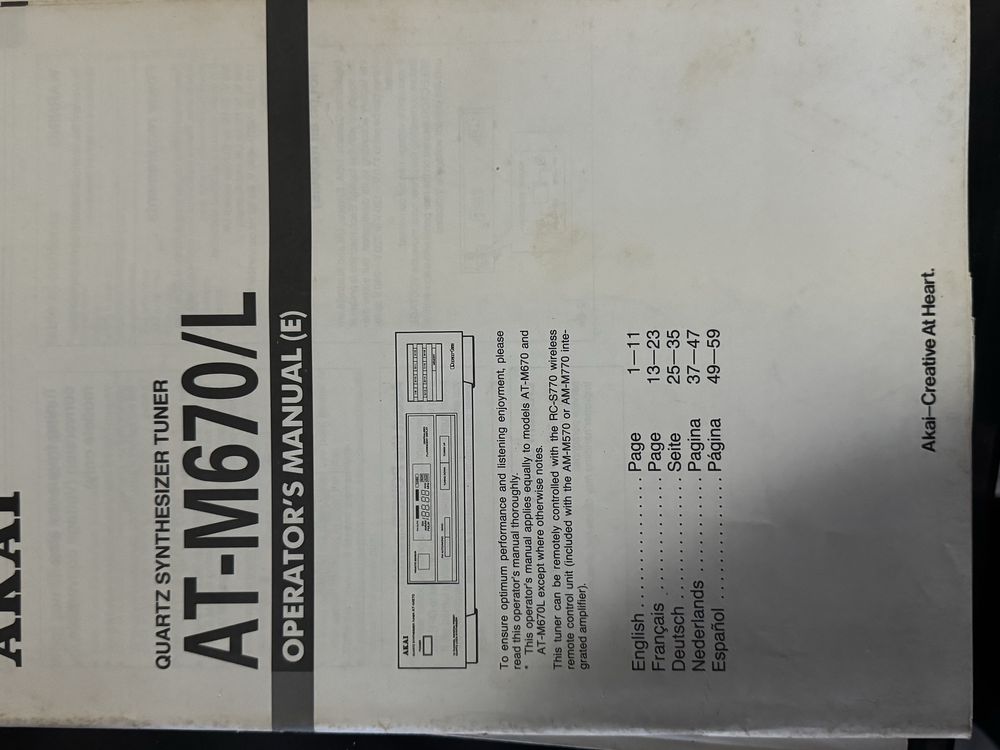 Aparelho akai completo