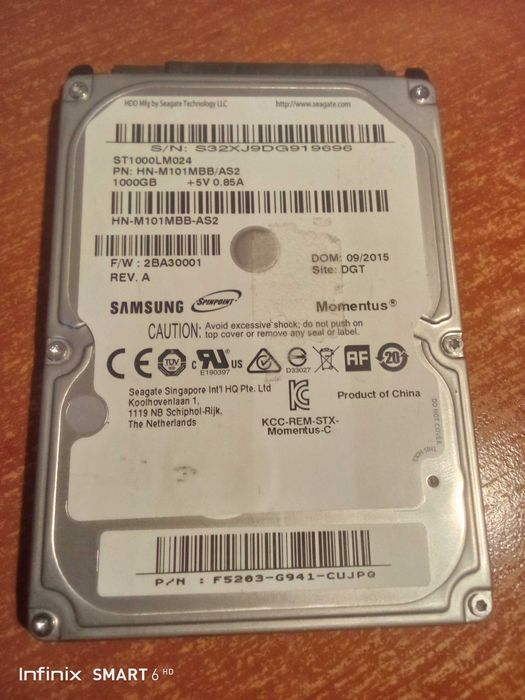 Dysk 2,5 cali 1 TB Samsung oraz 320 GB Western Digital