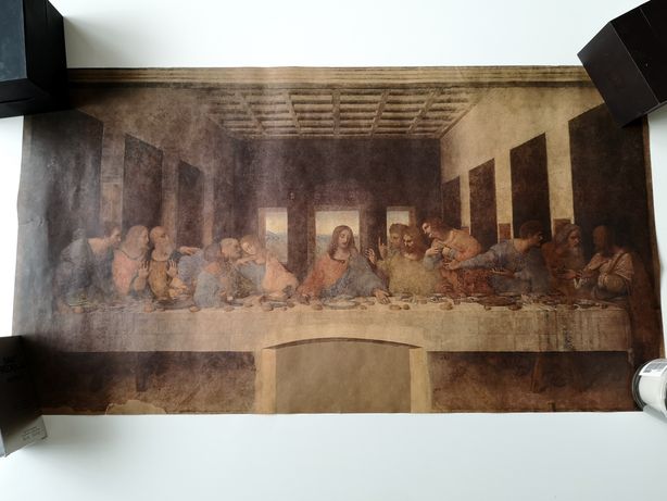 Plakat obraz Ostatnia Wieczerza Jezus Katolicyzm Poster dekoracja