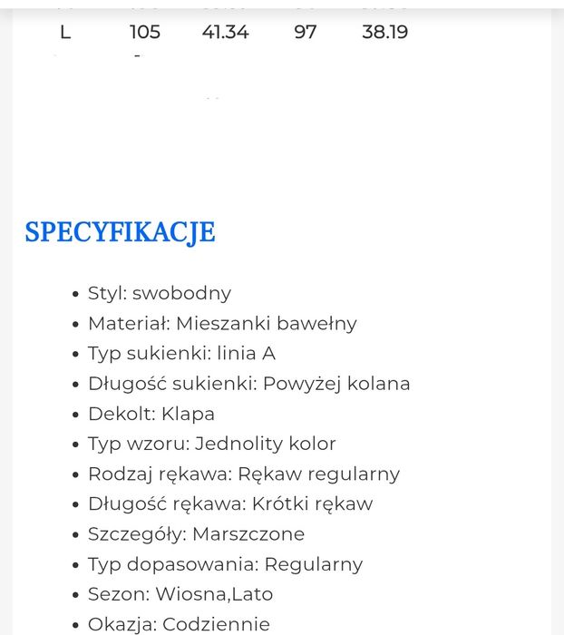 Nowa Sukienka czerwona L