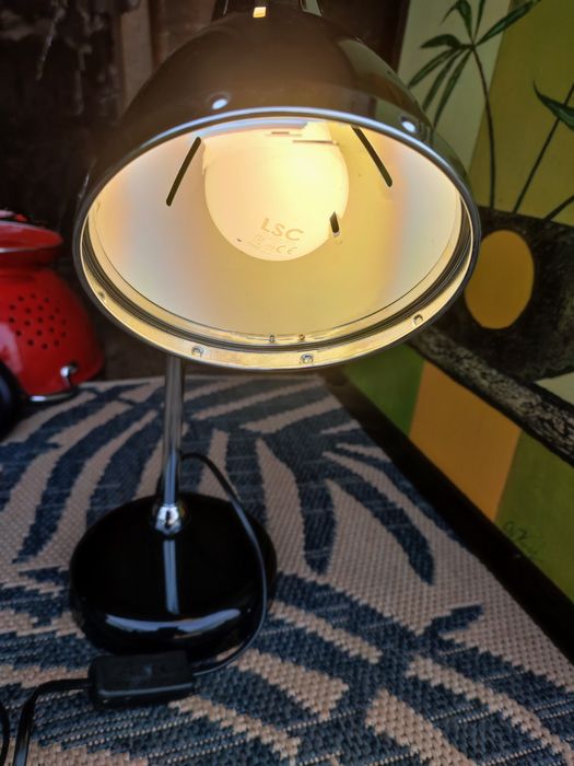 Metalowa,  lampa biurkowa