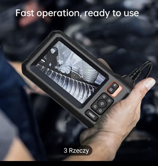 Kamera inspekcyjna endoskop Inskam 2x FullHD Z EKRANEM 4.3" LCD,