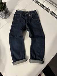 Spodnie zwezane granat jeans Next 110