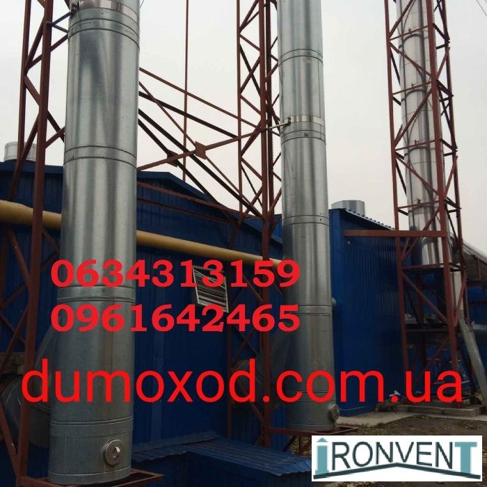 Дімохідні системи IRONVENT , труби утеплені для котлів камінів саун