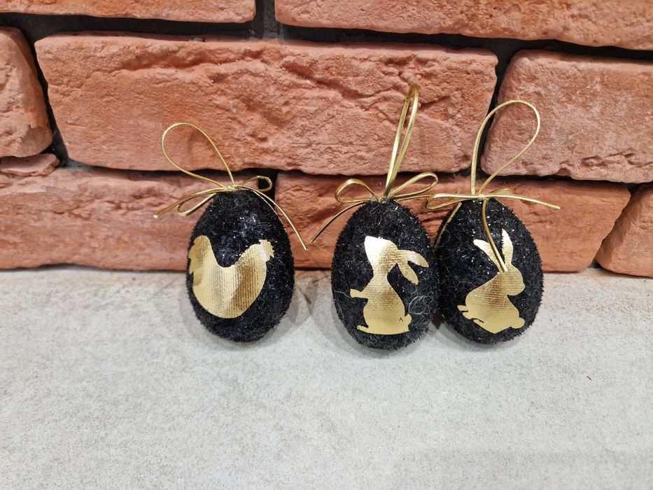 3 jajka wielkanocne ozdoby