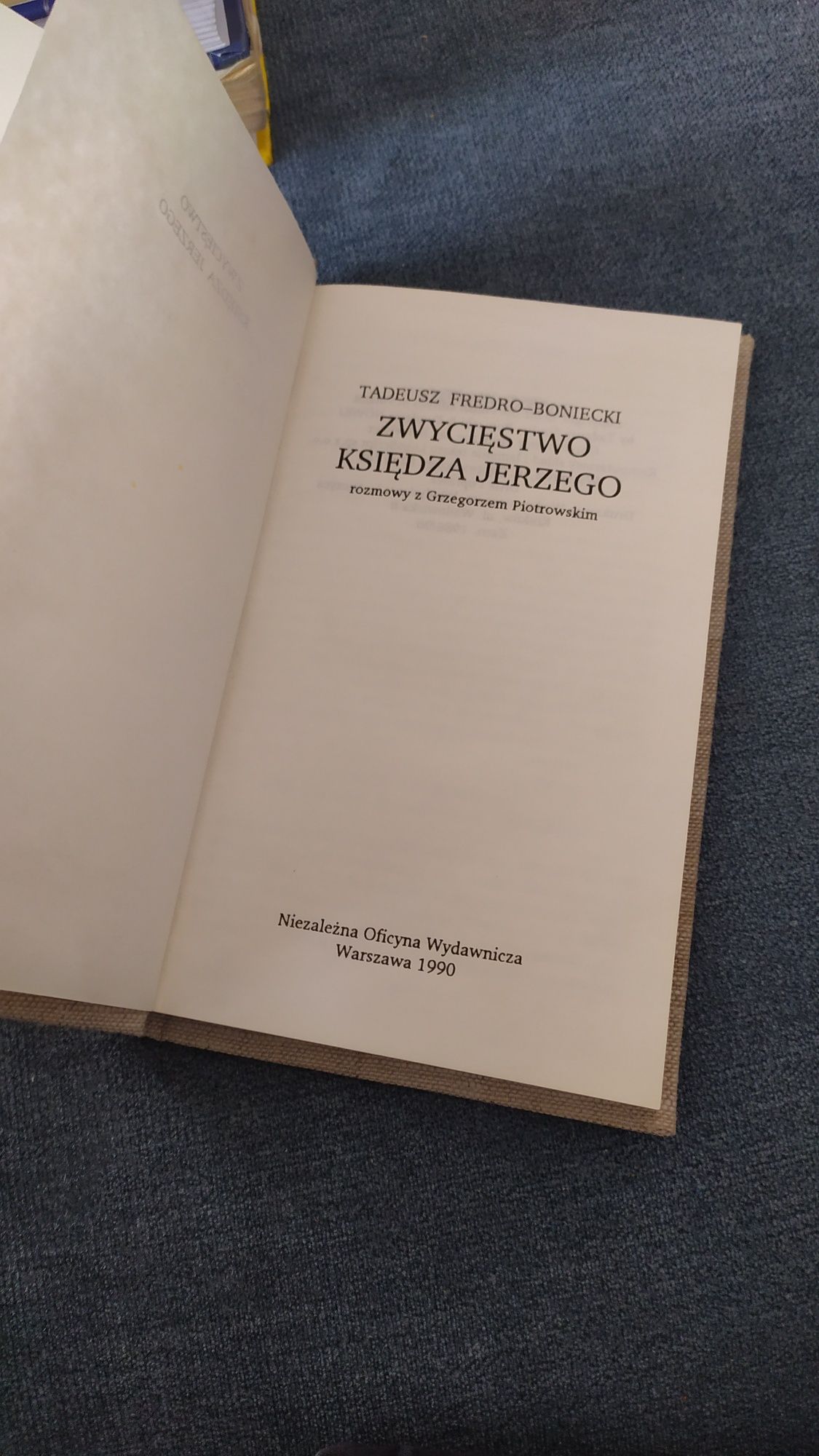 Zwycięstwo księdza Jerzego Tadeusz Fredro- Boniecki