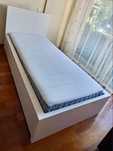 Vendo Cama Solteiro Nova + Estrado Novo +Colchao Novo+ Edredom Novo