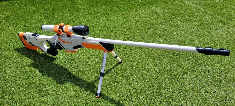 Cнайперская винтовка AWP Asiimov в масштабе 1:1 АВП Азимов