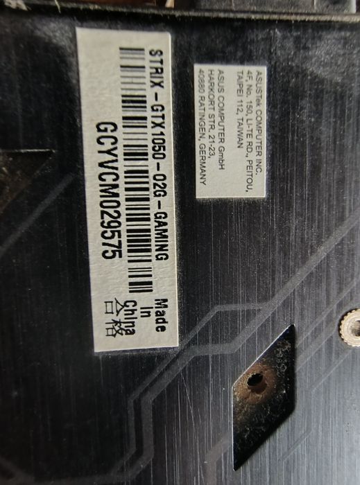 Asus  GEFORCE GTX 1050