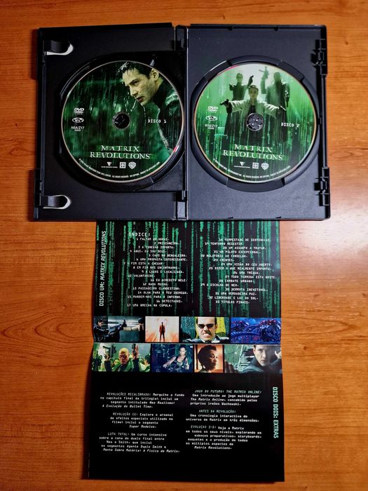 Trilogia MATRIX 5DVDS(Keanu Reeves/Carrie-Anne Moss/Laurence Fishburn)