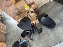 Wózek Cybex priam 4.0 black rama gold rose 3w1+fotelik z bazą avionaut