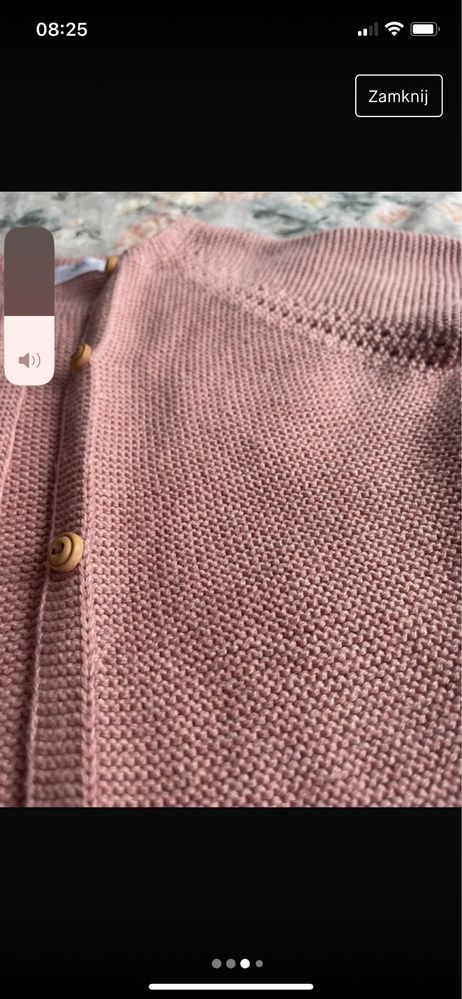Różowy sweterek Zara, r. 74