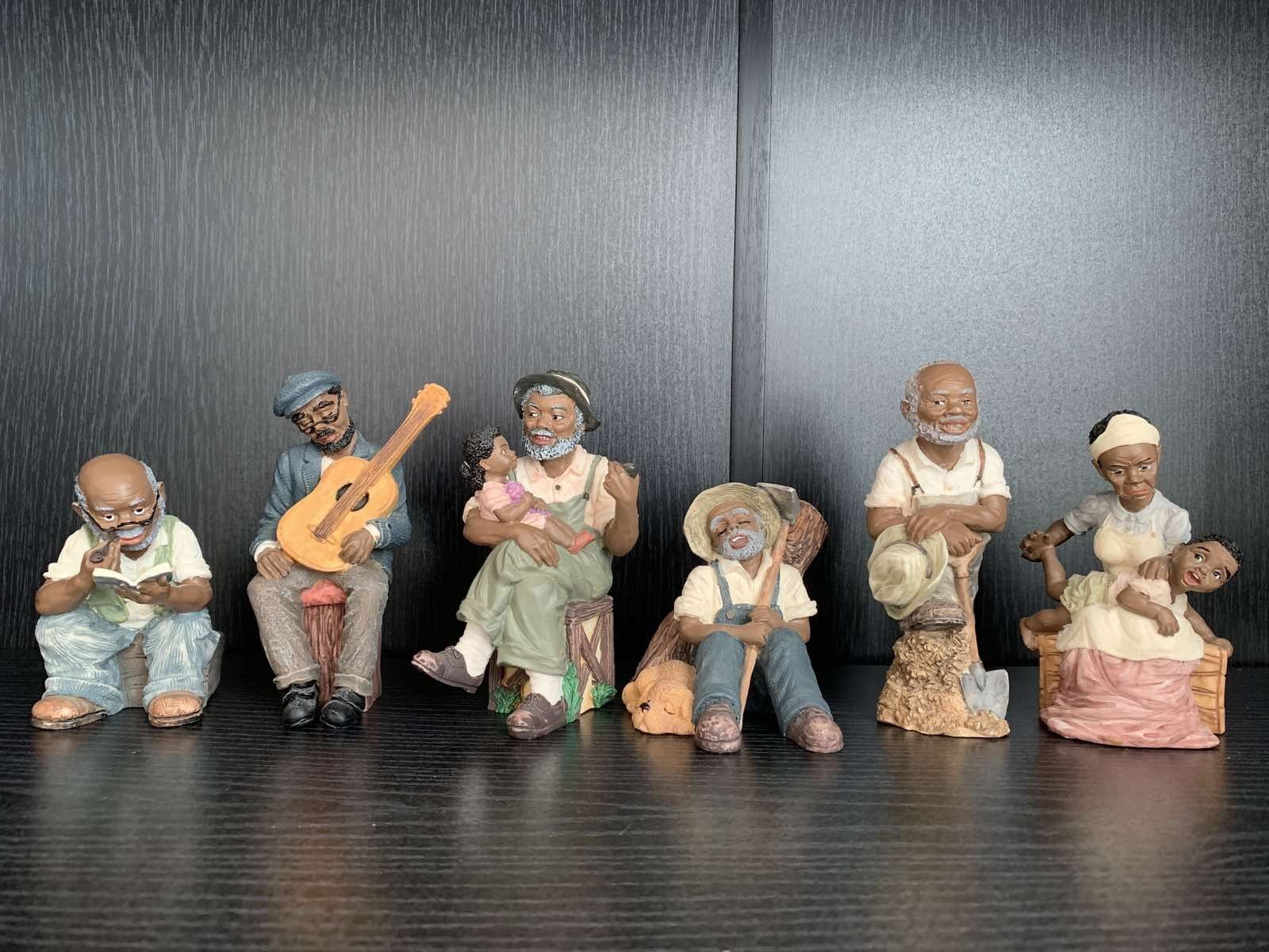 Figurki vintage sygnowane murzyny