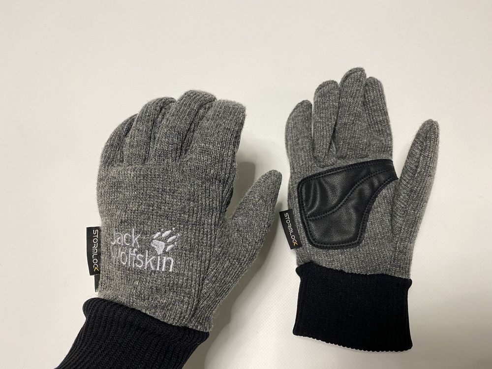 Новые перчатки рукавиці Jack Wolfskin Stormlock Knit Glove флис унисек