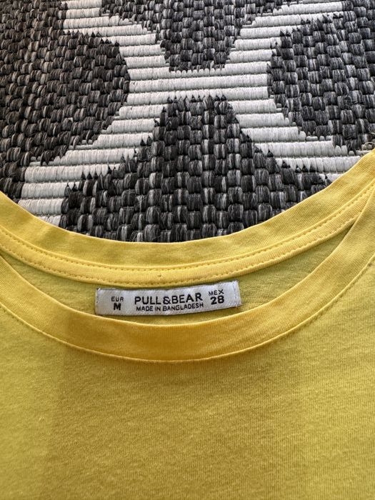Żółta koszulka bluzka t-shirt pull & bear M perfectisima in my own way
