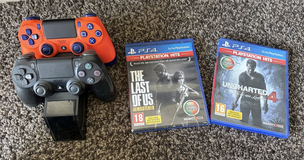 Ps4 slim 500Gb mais jogos e acessorios