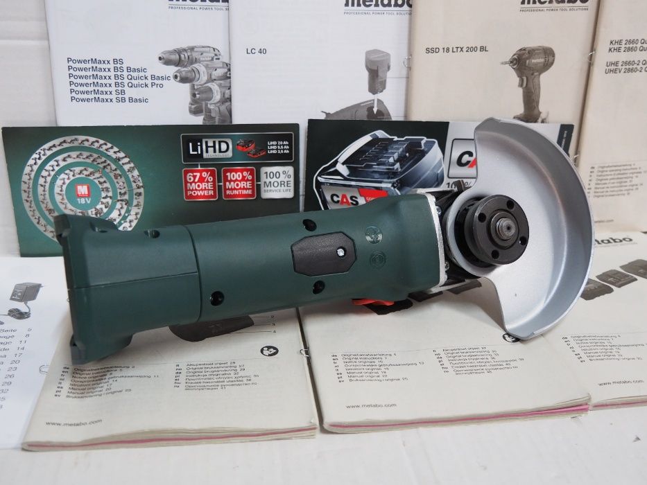 Szlifierka kątowa METABO W 125 LTX 18v bez bateria ladowarka