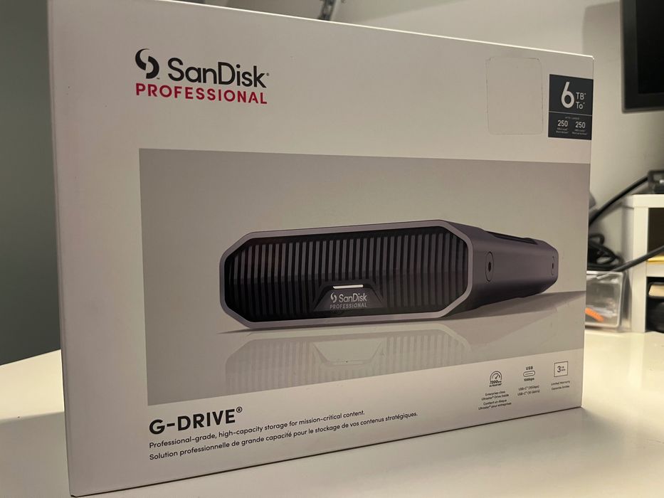 Disco Externo Sandisk Professional G-DRIVE 6TB