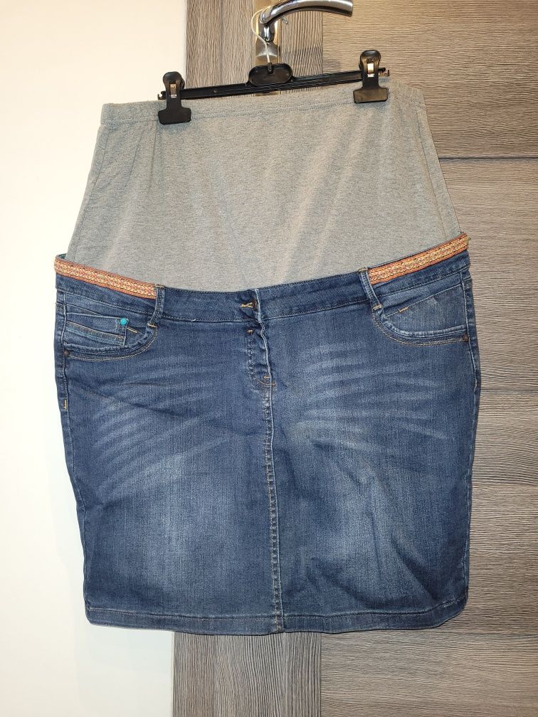 Spódnica jeans ciążowa r. 46