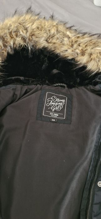 Kurtka zimowa C&A 158 puch . Mozna prać w pralce