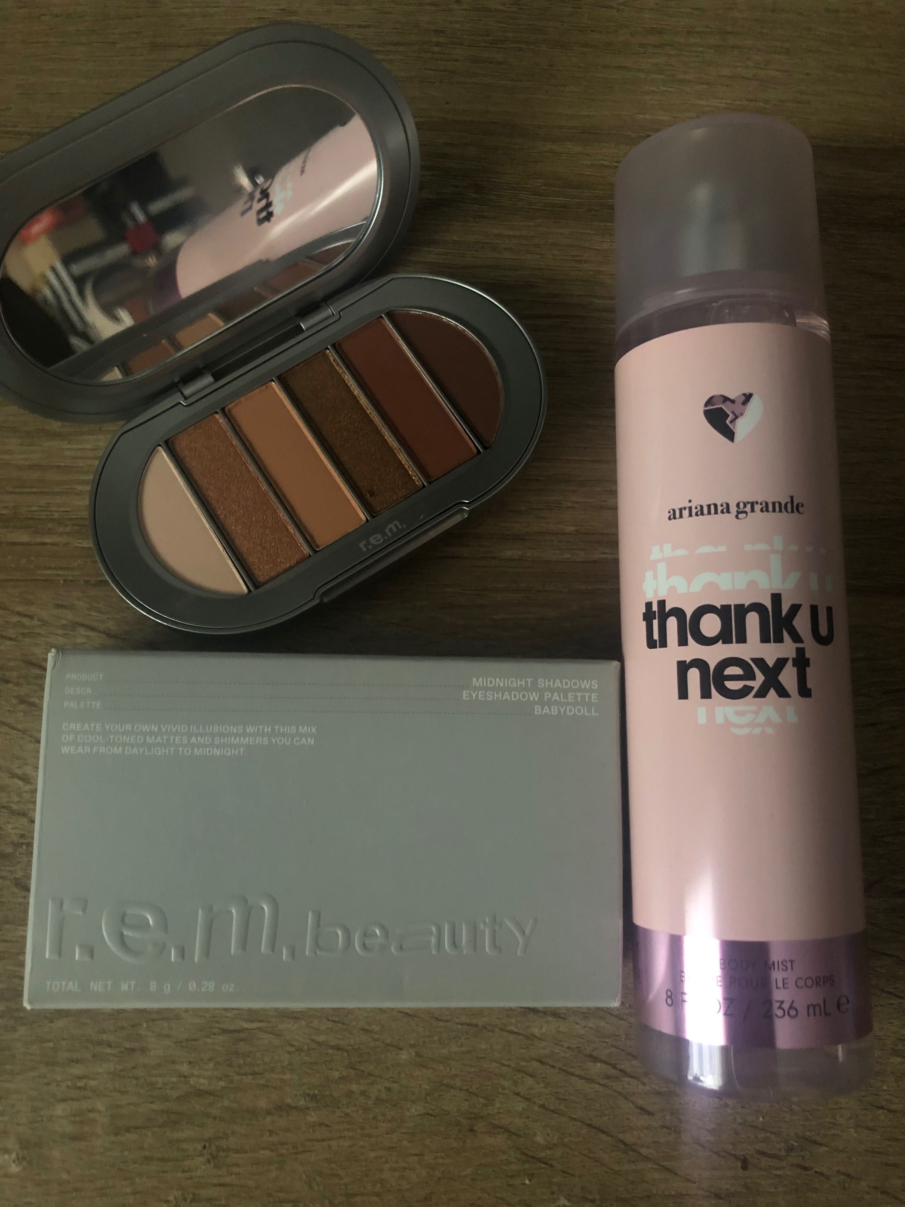 Zestaw Ariana Grande Thank U Mgiełka do ciała + r.e.m. beauty Paleta