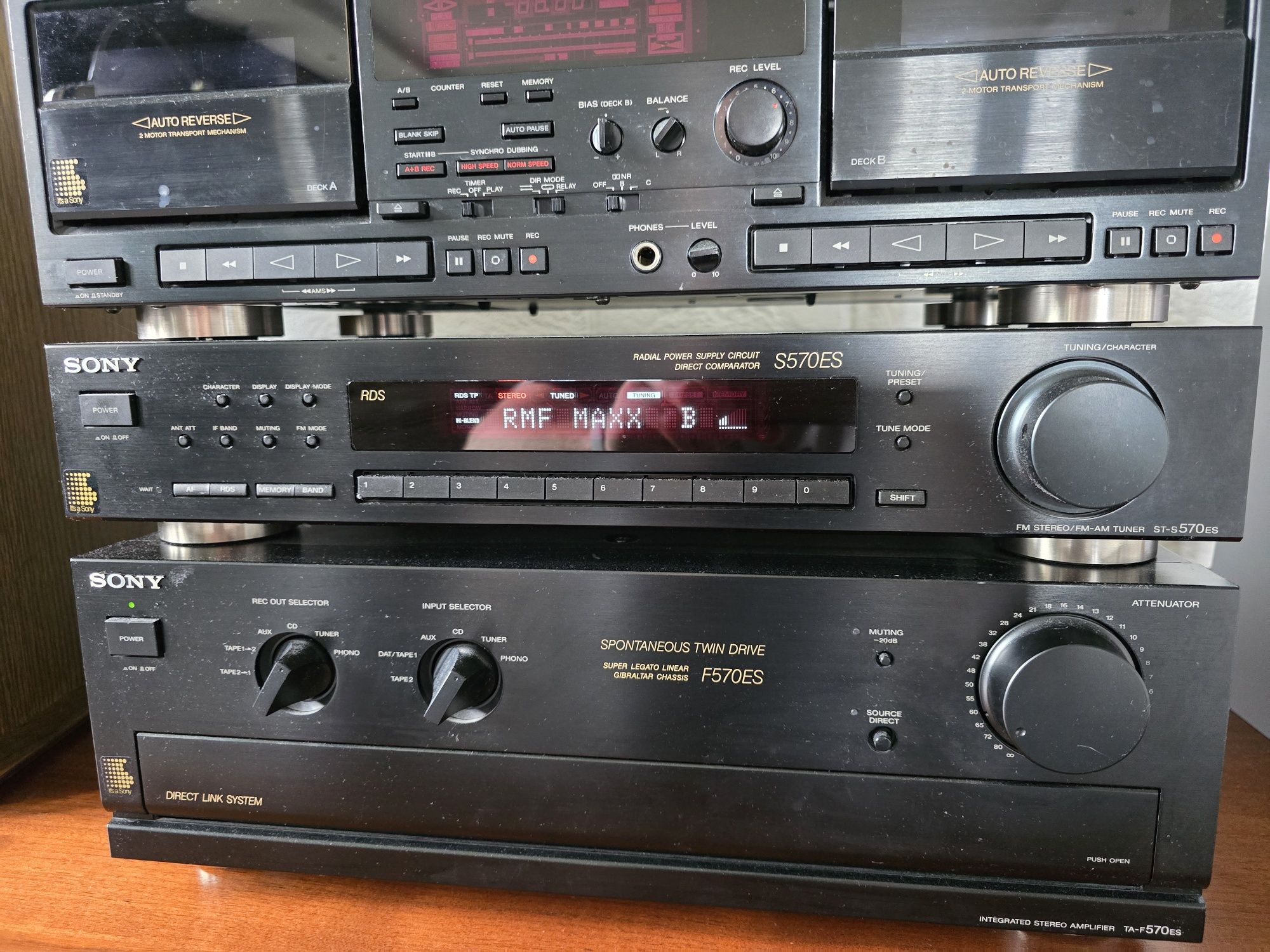 Wzmacniacz ES  Sony TA-F570ES Tuner Magnetofon