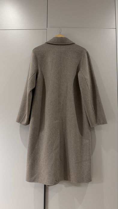 Пальто светло-серое Бренд Манго