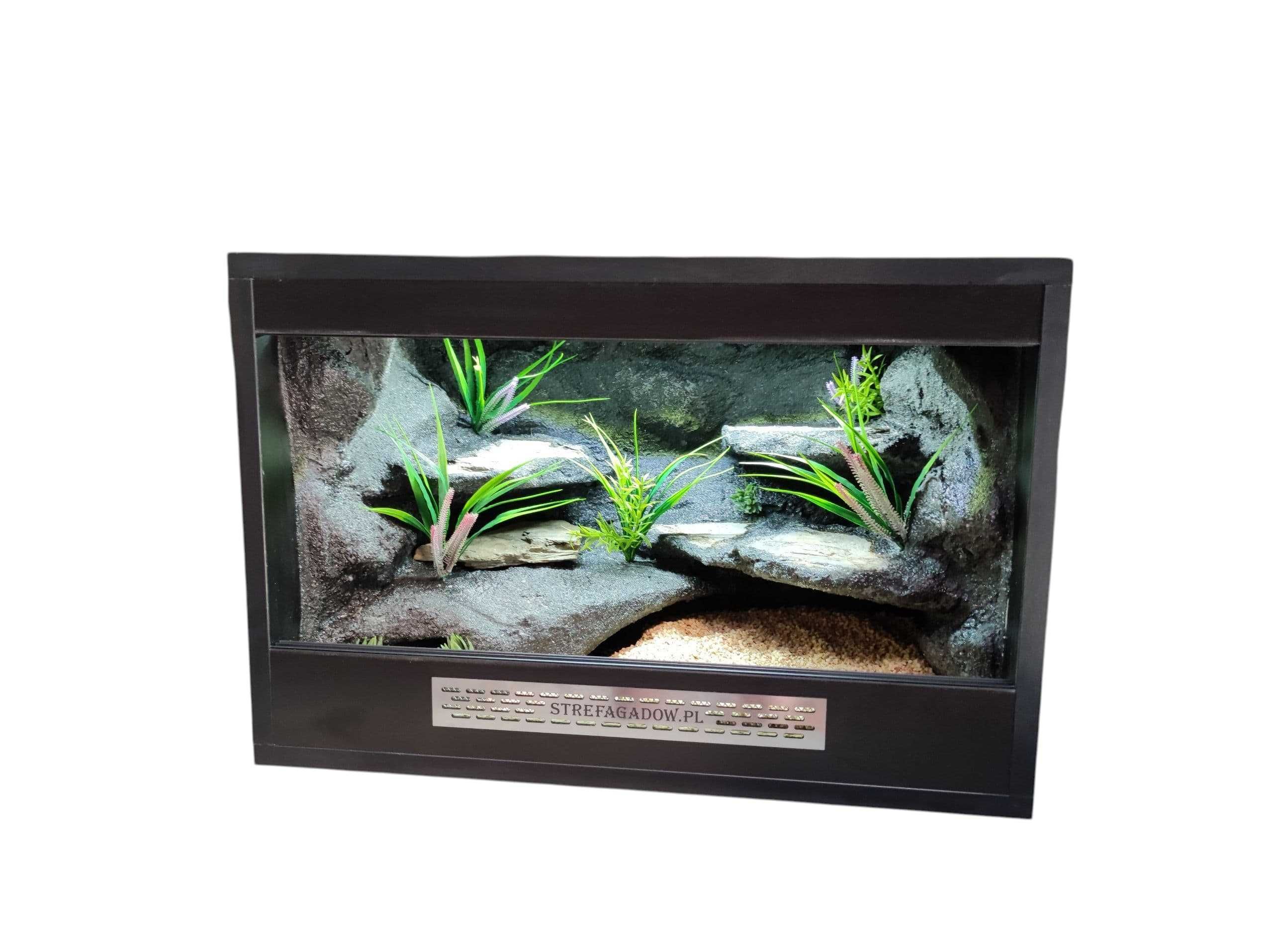 Terrarium pustynne nr748 60/40/40 dla gekona lamparciego DOSTĘPNE