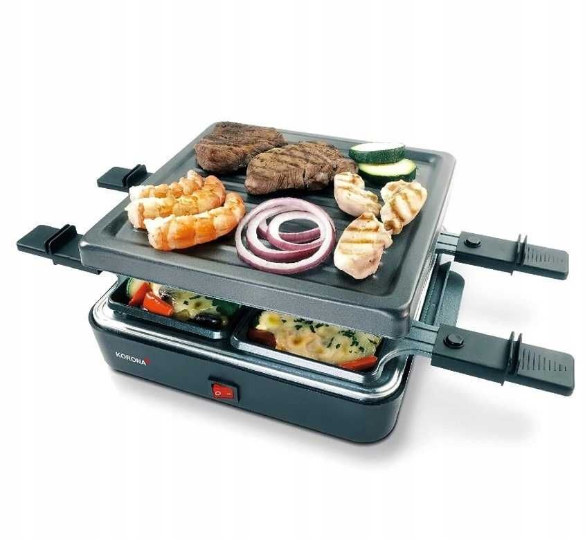 Raclette grill elektryczny KORONA czarny 600 W