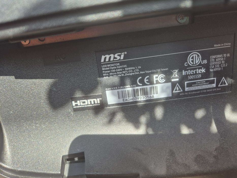 Monitor msi optix g241VC 75 hz zakrzywiony