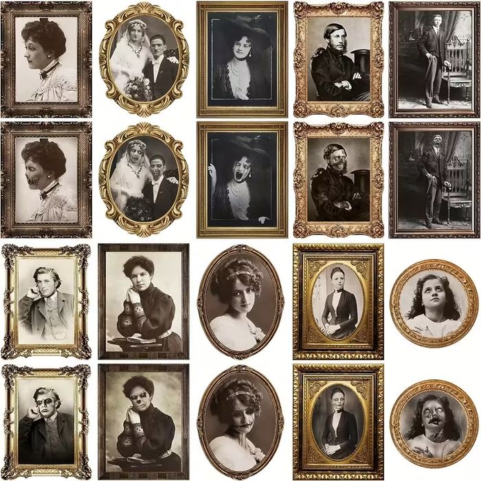 Retrato holografico de halloween (10 pecas)