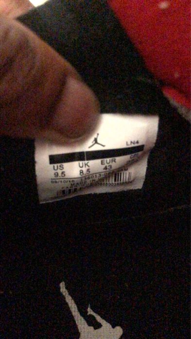 Jordan red Thunder 43 USADO