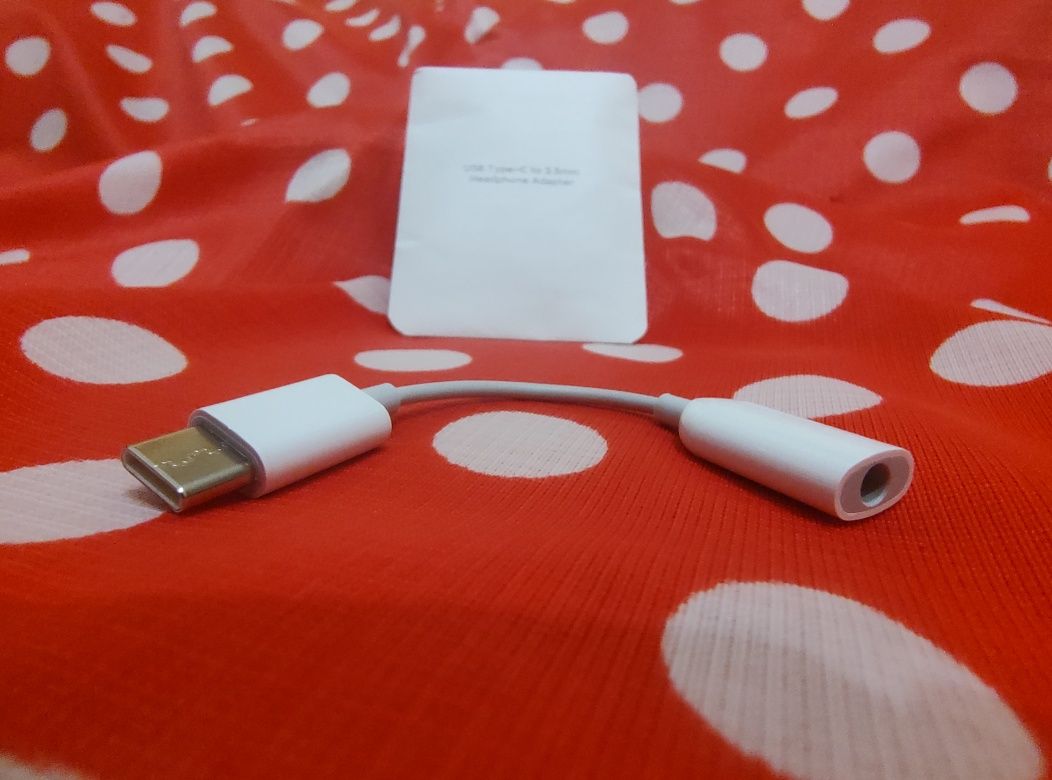 NOWY Oryginalny Xiaomi USB typ C 3.5 Jack kabel słuchawkowy adapter