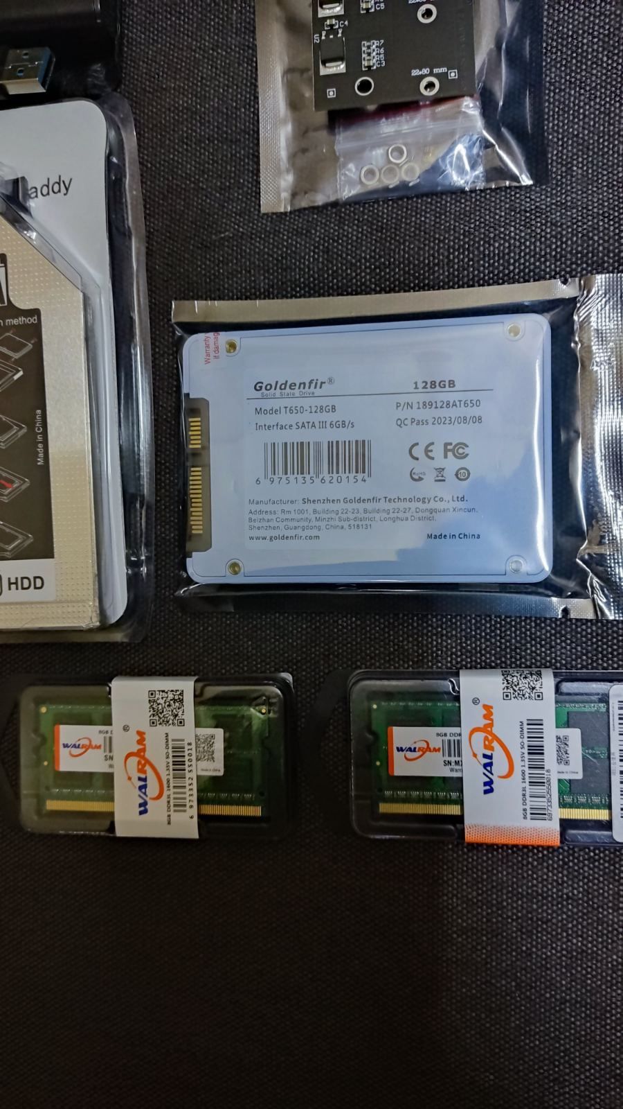 ОЗУ для ноутбука 8 GB/DDR 3L/1600 Mhz/HDD/SSD 128 gb